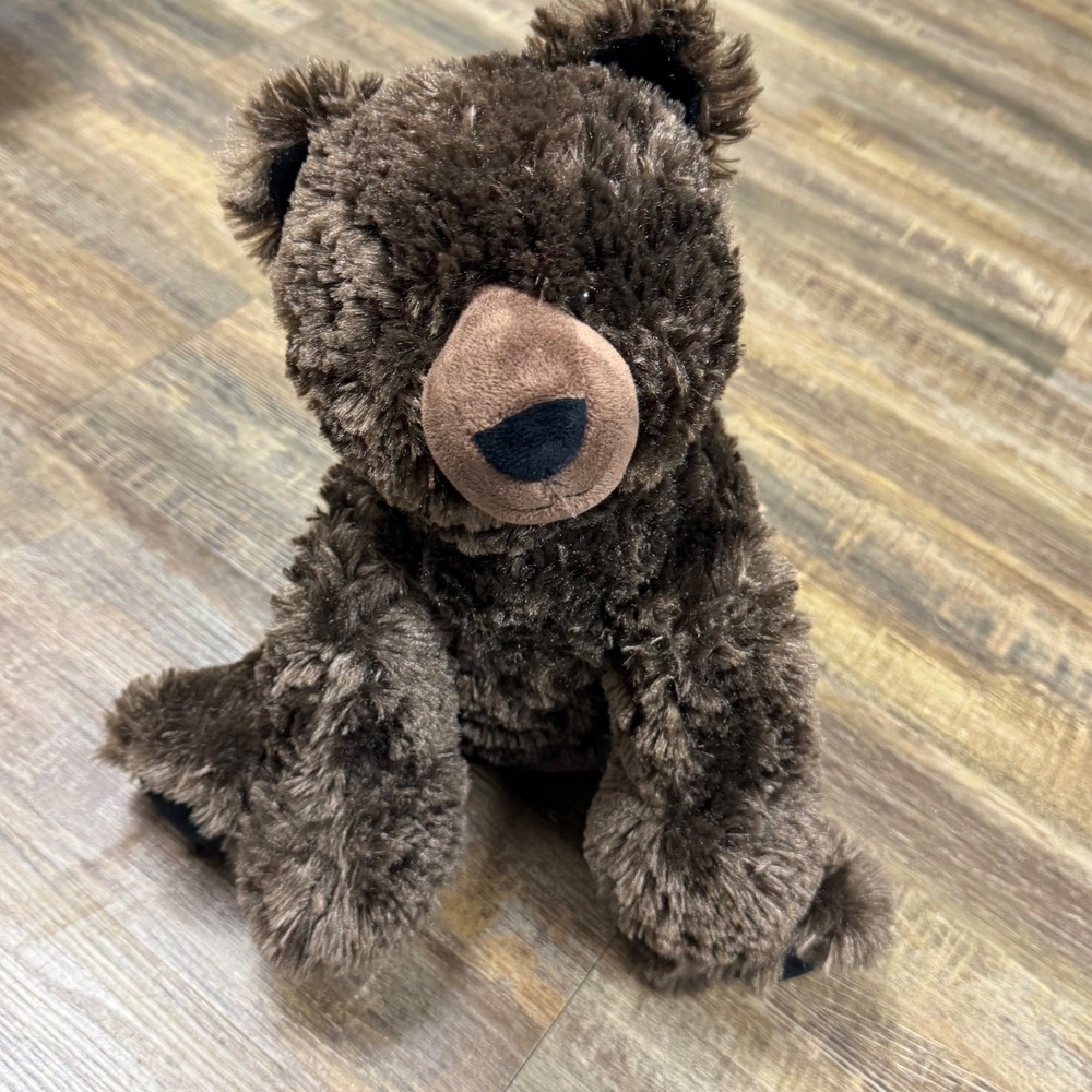 Build-A-Bear Grizzly Bear Plush Kids OS Brown Good Shaggy Fur 024640 2017